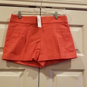 JCrew orange shorts size 4 NWT